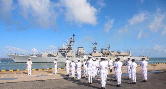 Chinese and Indian Warships Depart Sri Lanka